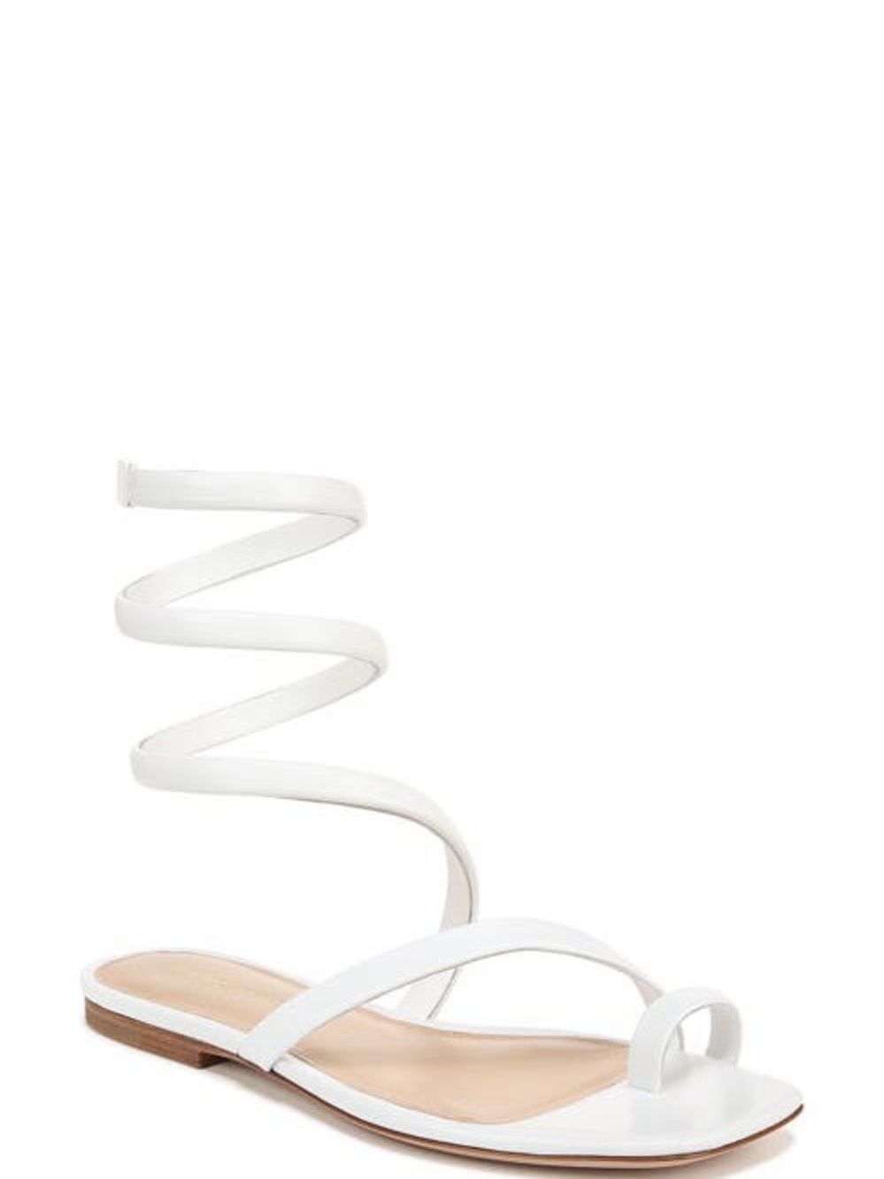 Veronica Beard Leather Ankle Wrap Sandal